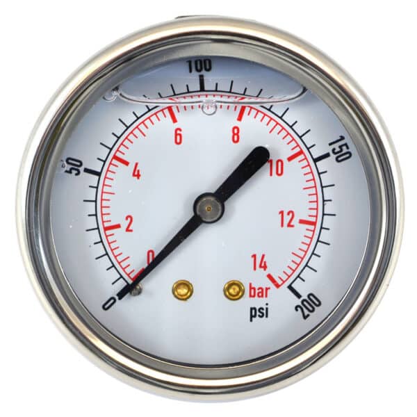 25-1540 Back Entry Pressure gauge 230psi